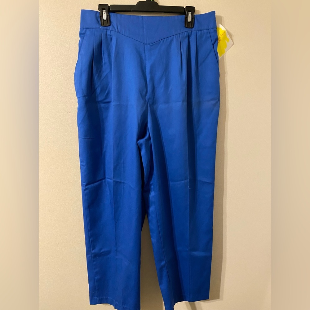 Vintage‎ VTG 1990s NWT New Womens Carriage Club Sport Blue Slacks Size 18W